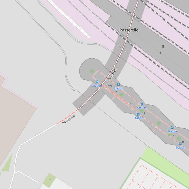 Kaart van  Passerelle.