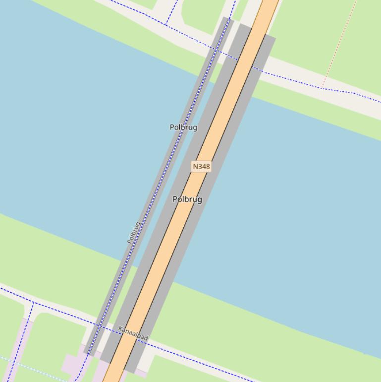 Kaart van de Polbrug.