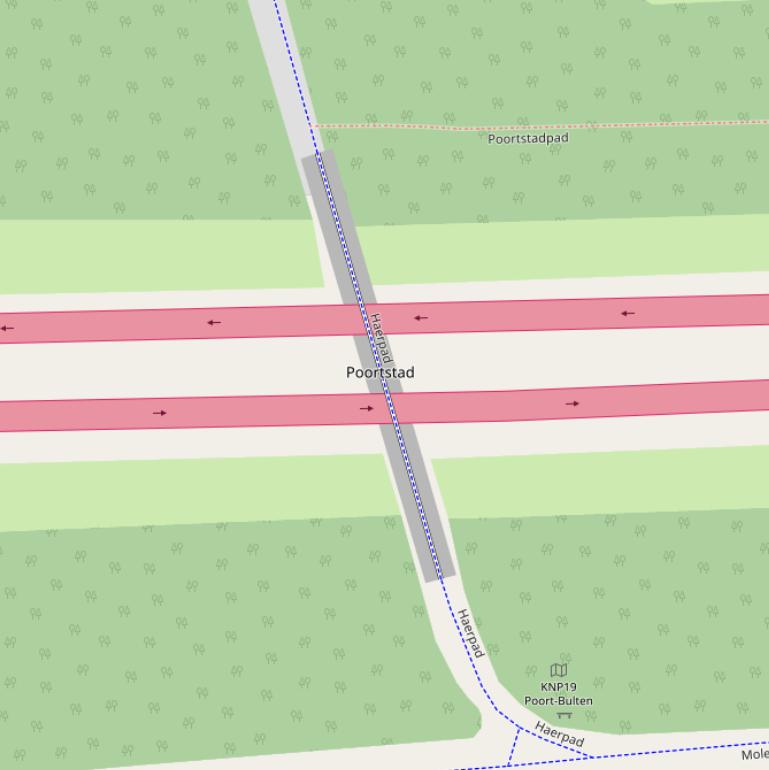 Kaart van  Poortstad.