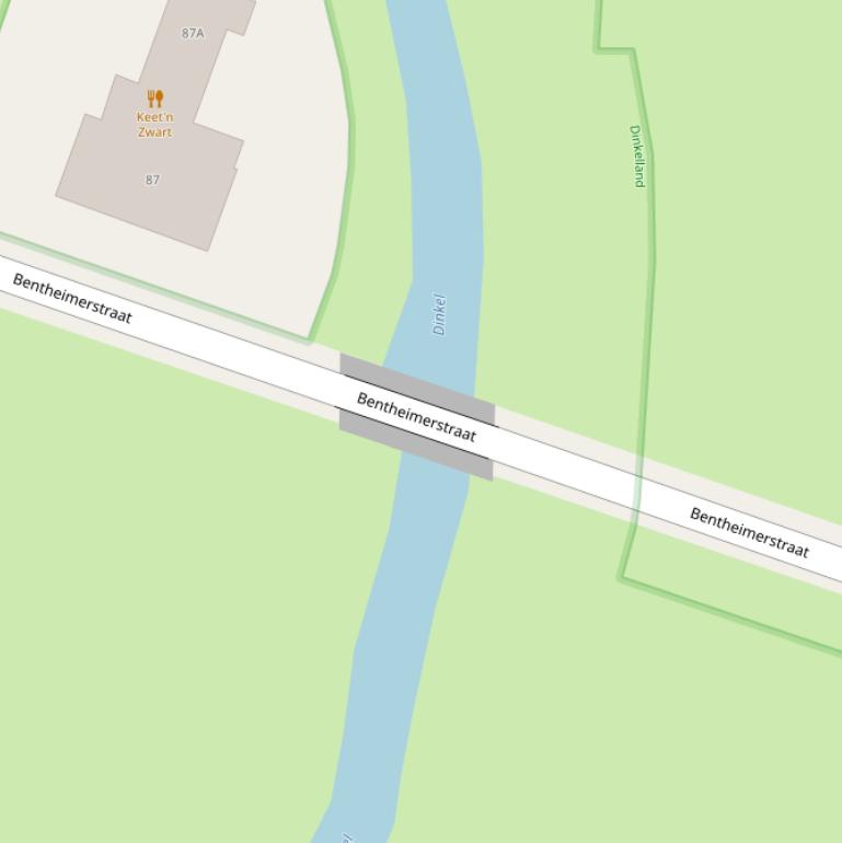 Kaart van de Poppenbrug.