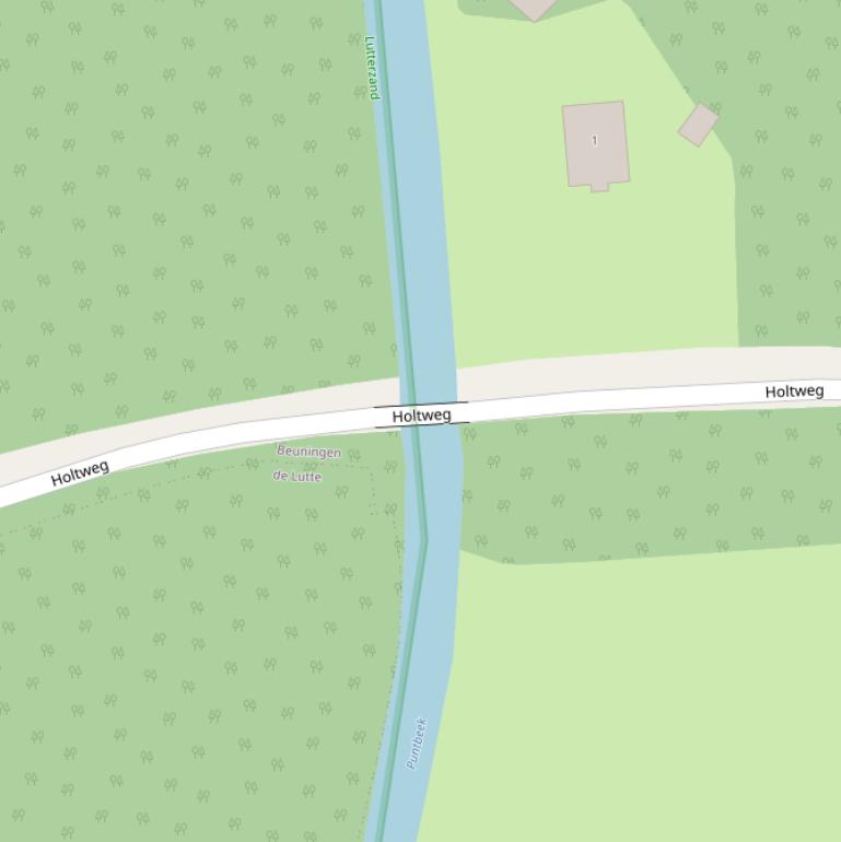 Kaart van de Puntbrug.