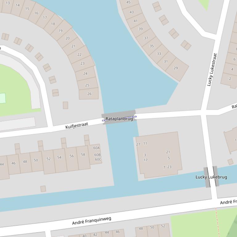 Kaart van de Rataplanbrug.