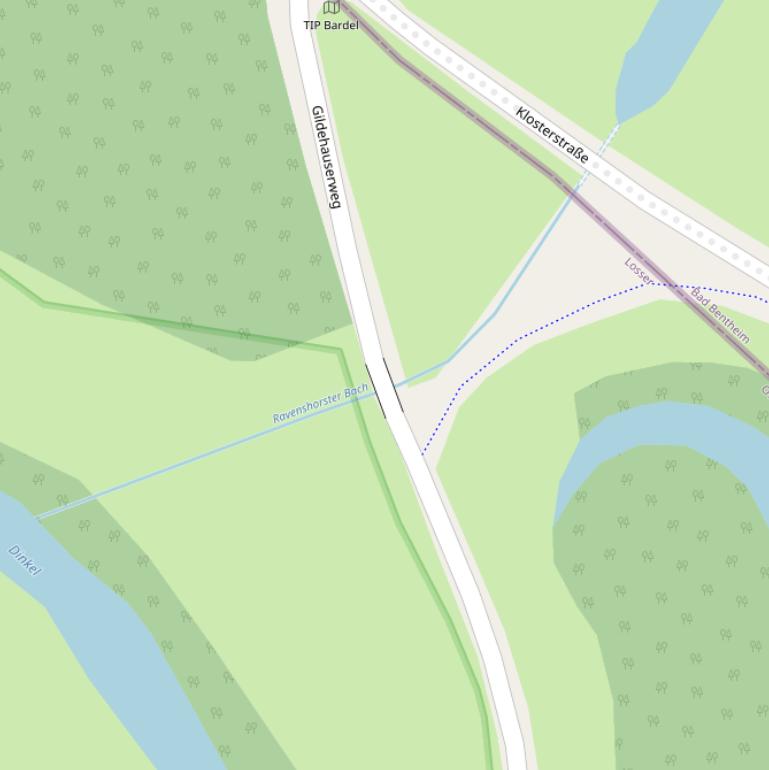 Kaart van de Ravenhorsterbrug.