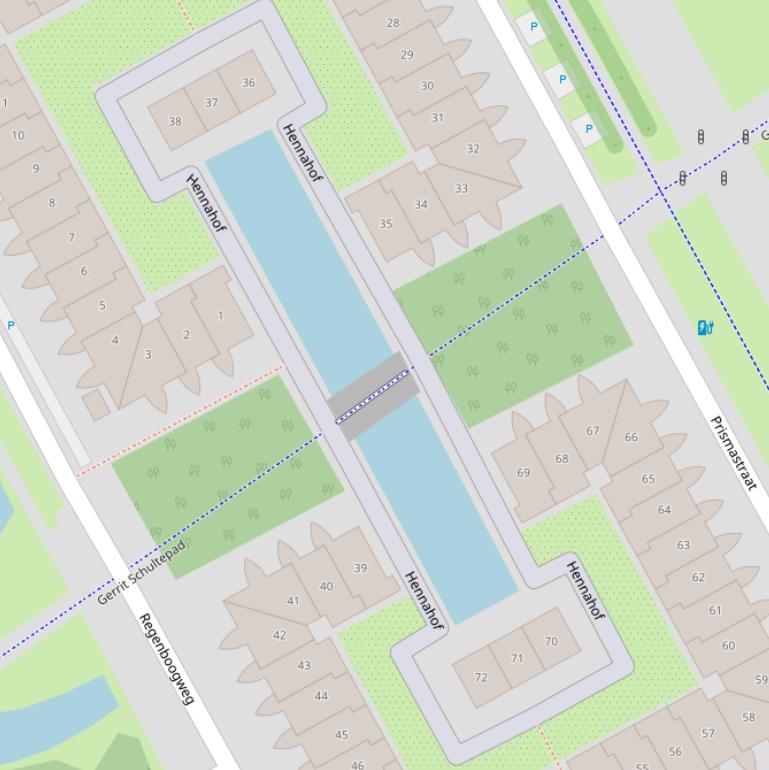 Kaart van de Robijnbrug.