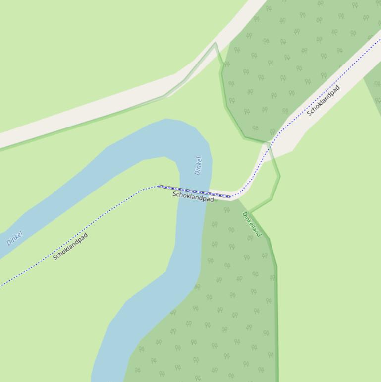 Kaart van de Schoklandbrug.