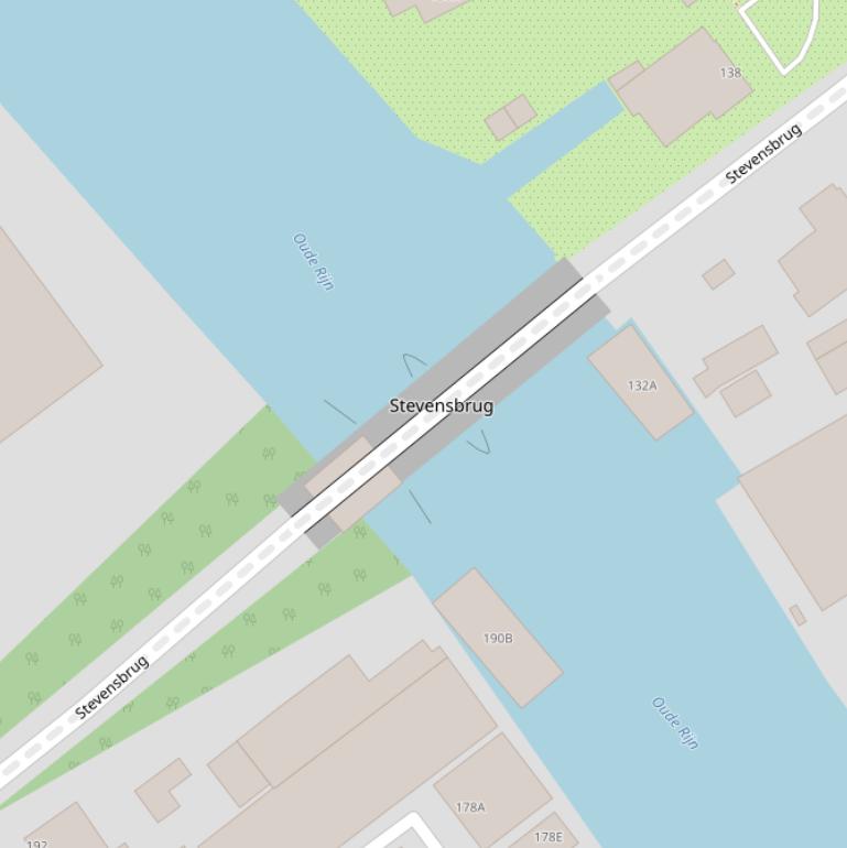 Kaart van de Stevensbrug.