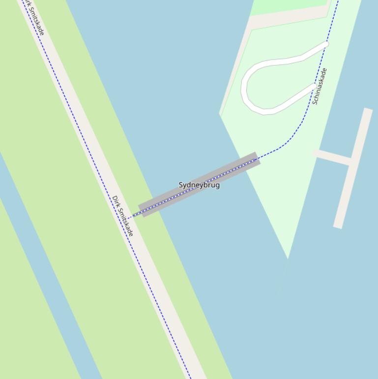 Kaart van de Sydneybrug.