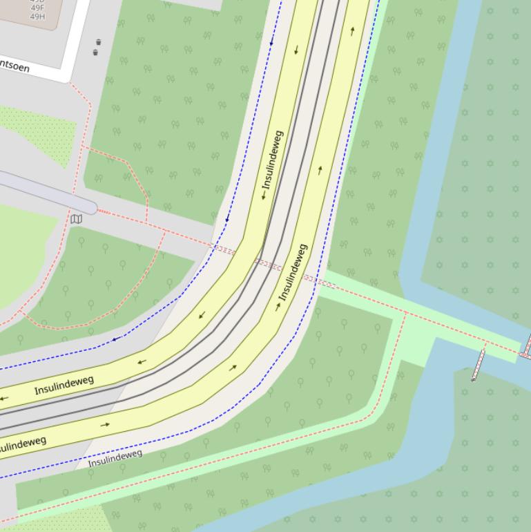 Kaart van de Tabe Rienksbrug.