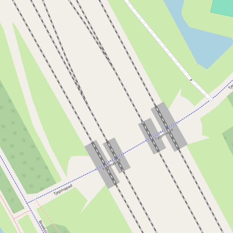 Kaart van de Tjepmaspoorbrug.