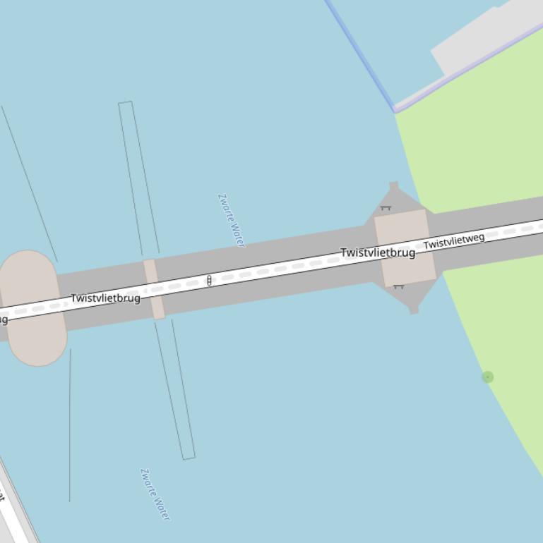 Kaart van de Twistvlietbrug.