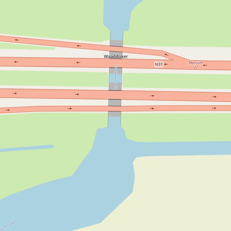 Kaart van  Waaddûker.