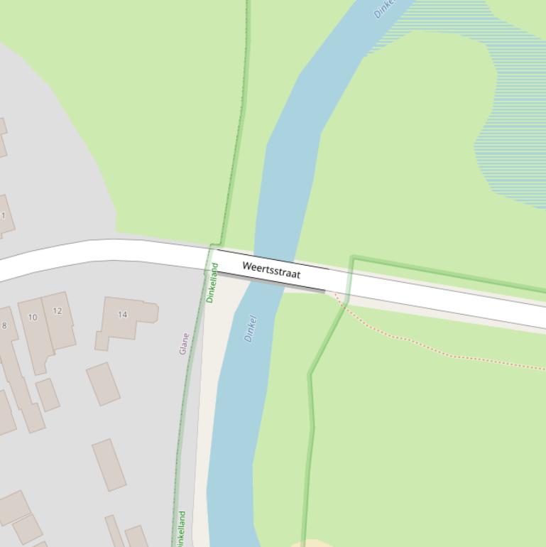 Kaart van de Weertsbrug.