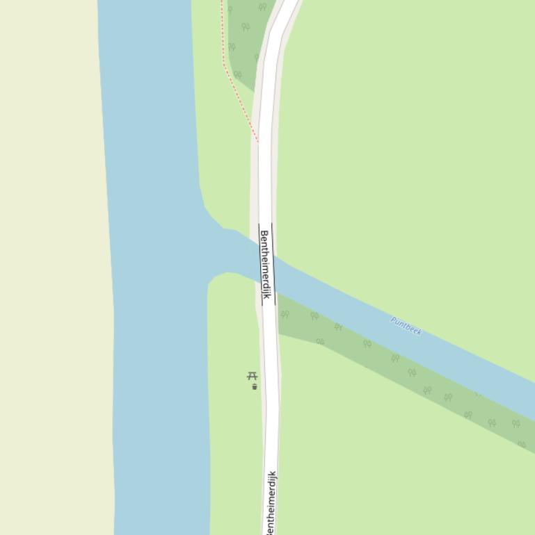 Kaart van de Wegtersbrug.