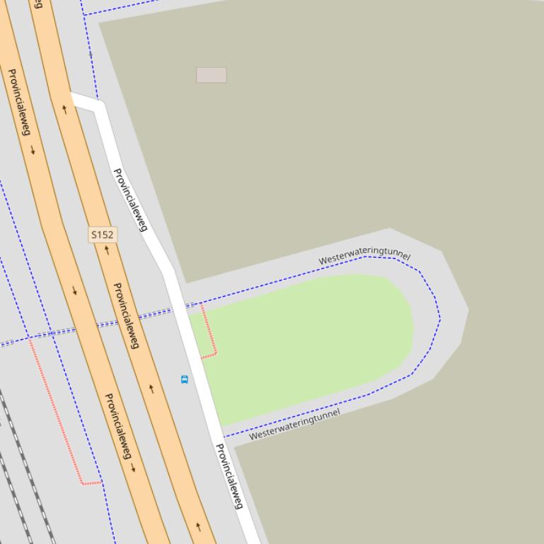 Kaart van de Westerwateringtunnel.