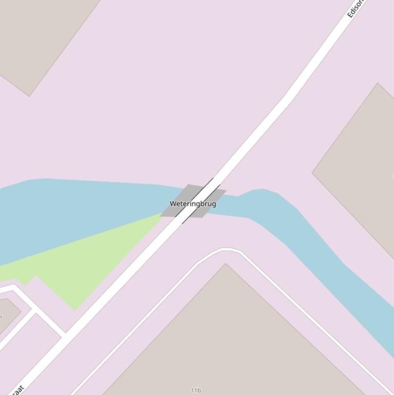 Kaart van de Weteringbrug.