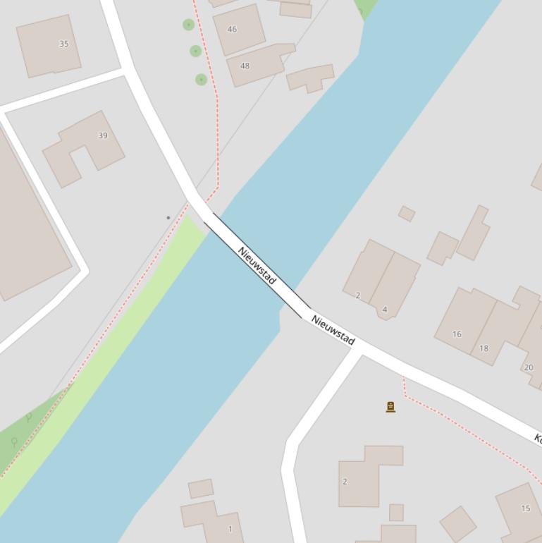 Kaart van  Witte Brug.