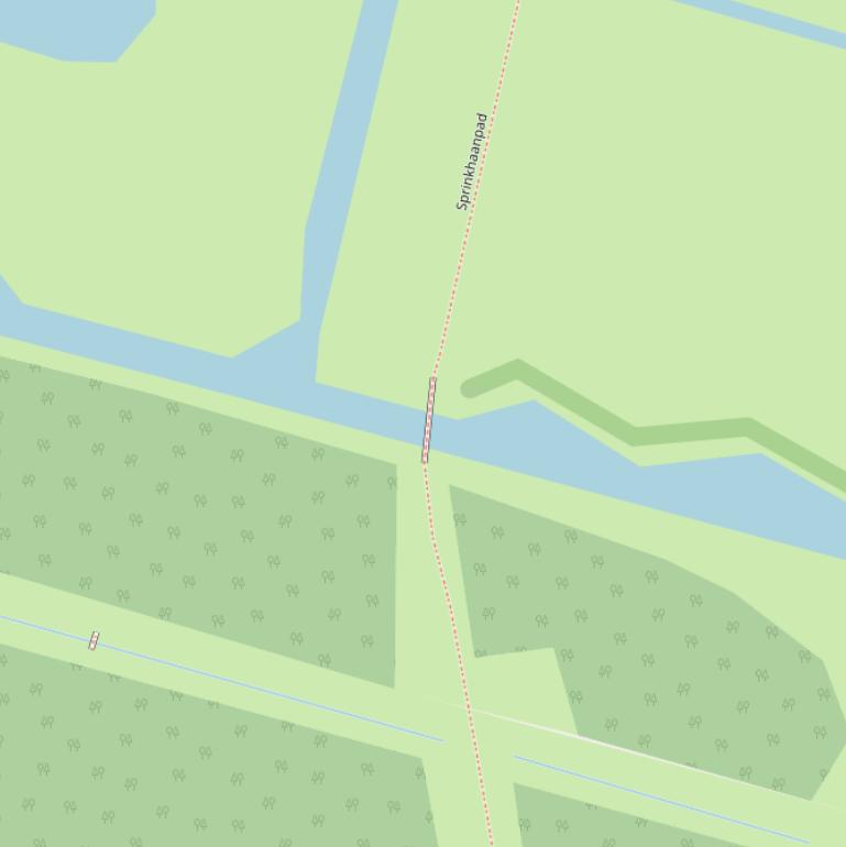Kaart van de Wrattenbijterbrug.