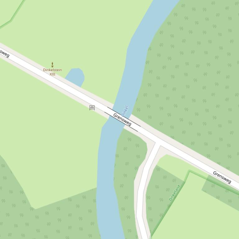 Kaart van de Zandhuizerbrug.