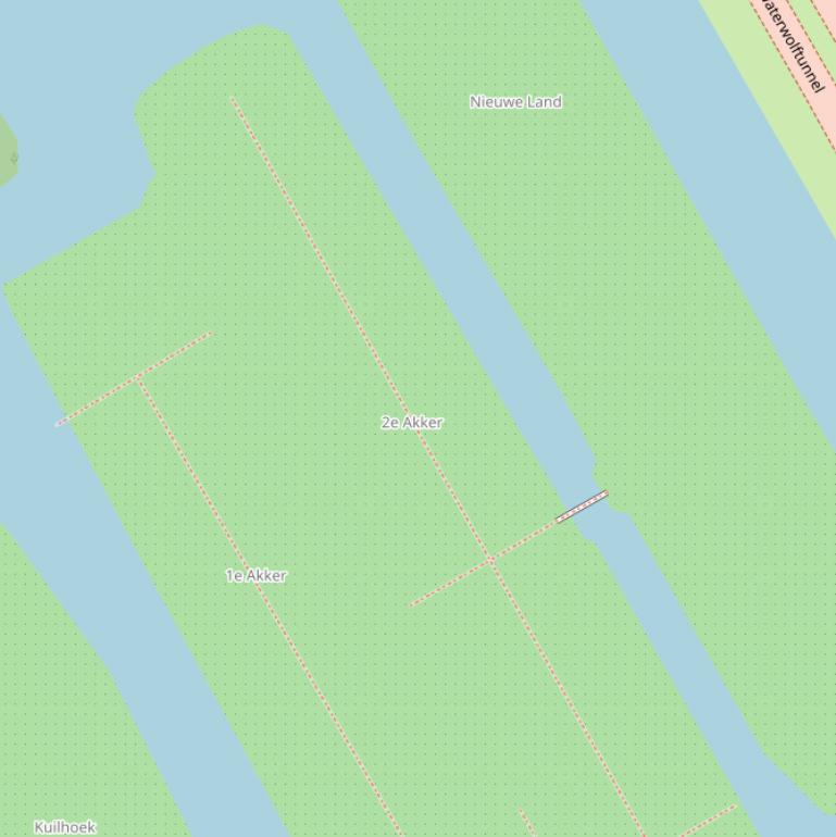 Kaart van  2e Akker.