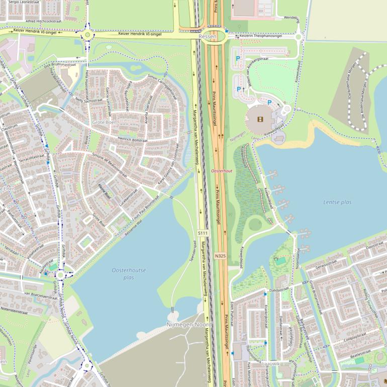 Kaart van  De Waaijer.