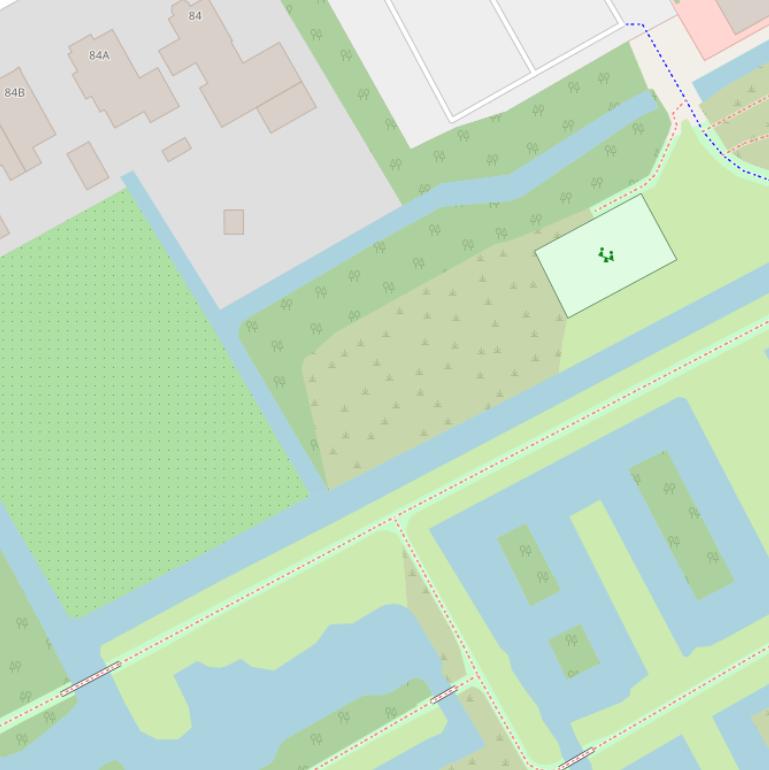 Kaart van  Het Blokkerse veld.