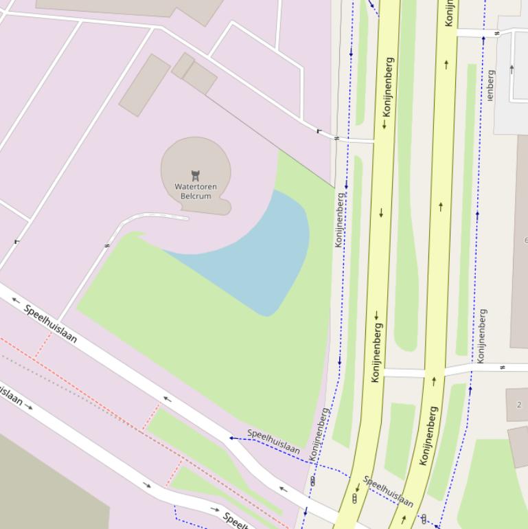 Kaart van het Hornixpark.