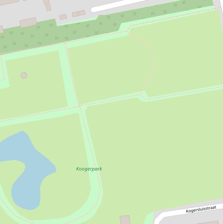 Kaart van het Koogerpark.