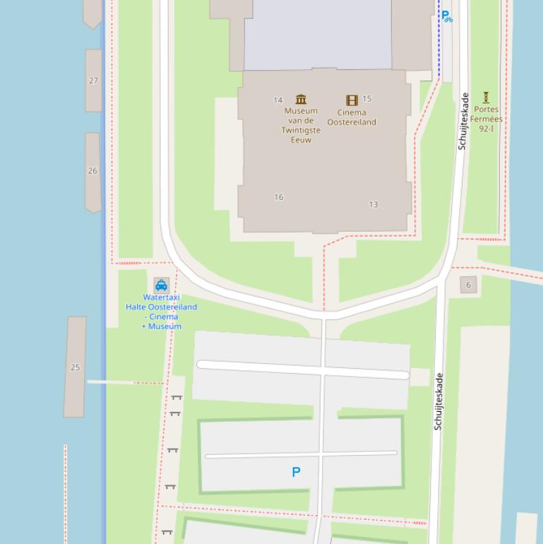 Kaart van  Oostereiland.