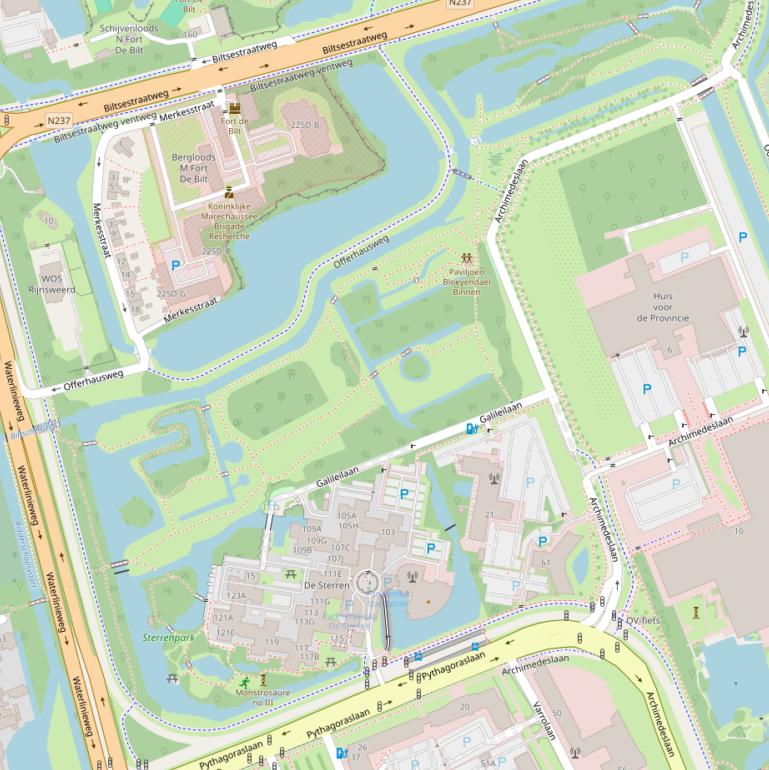 Kaart van  Park Bloeyendael.