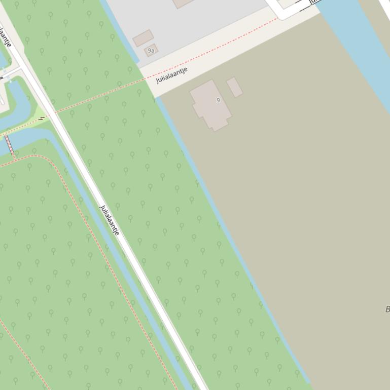 Kaart van de park Westhof.