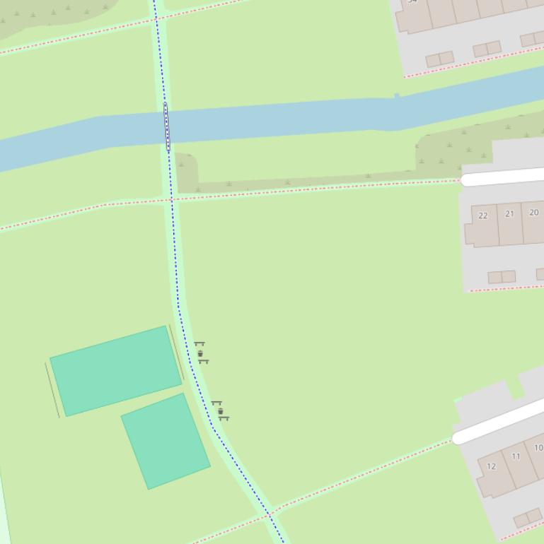 Kaart van het ’t Spragerpark.