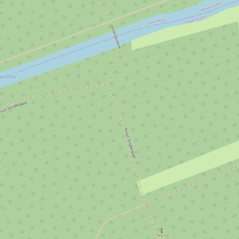 Kaart van het Truus Snijderspad.