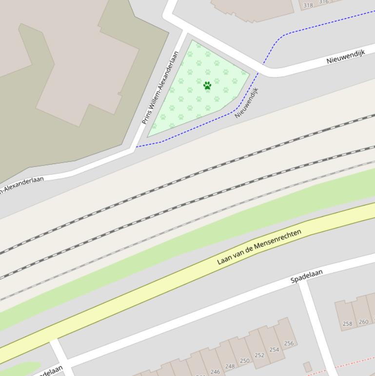 Kaart van  Spoorweg Amersfoort-Apeldoorn.