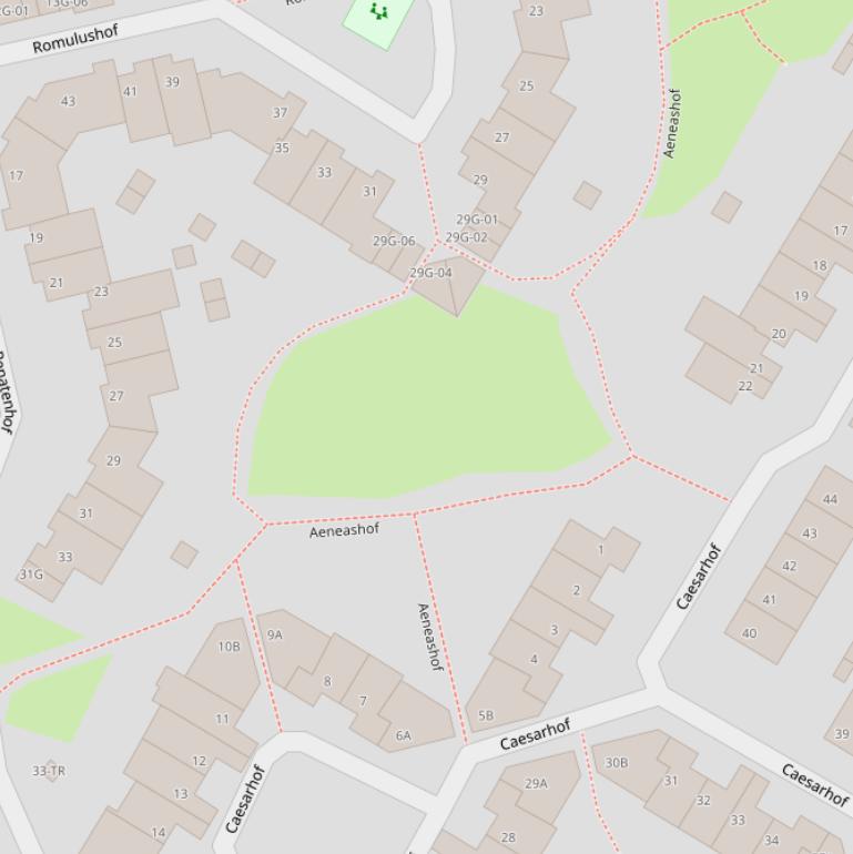 Kaart van de Aeneashof.