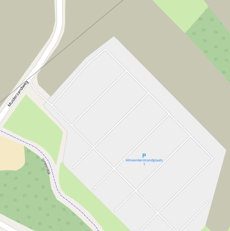 Kaart van  Almeerderstrandplaats 1.