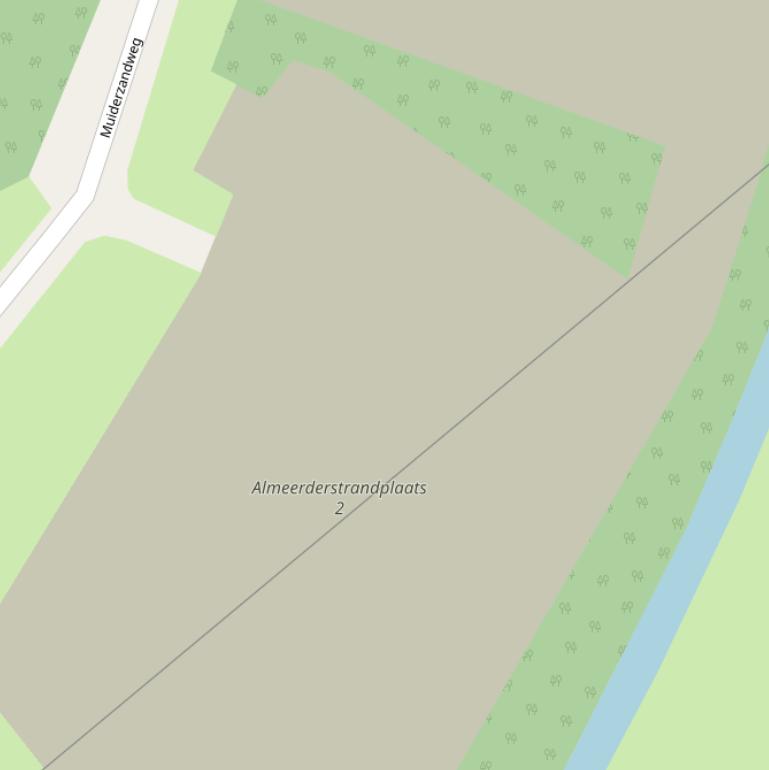 Kaart van  Almeerderstrandplaats 2.