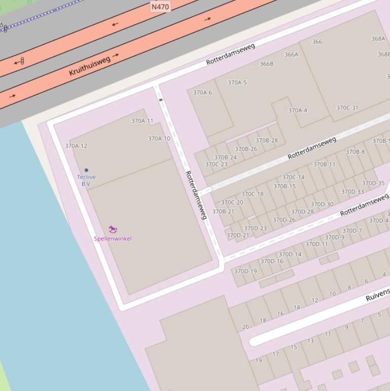 Kaart van  Bedrijventerrein Landzicht.