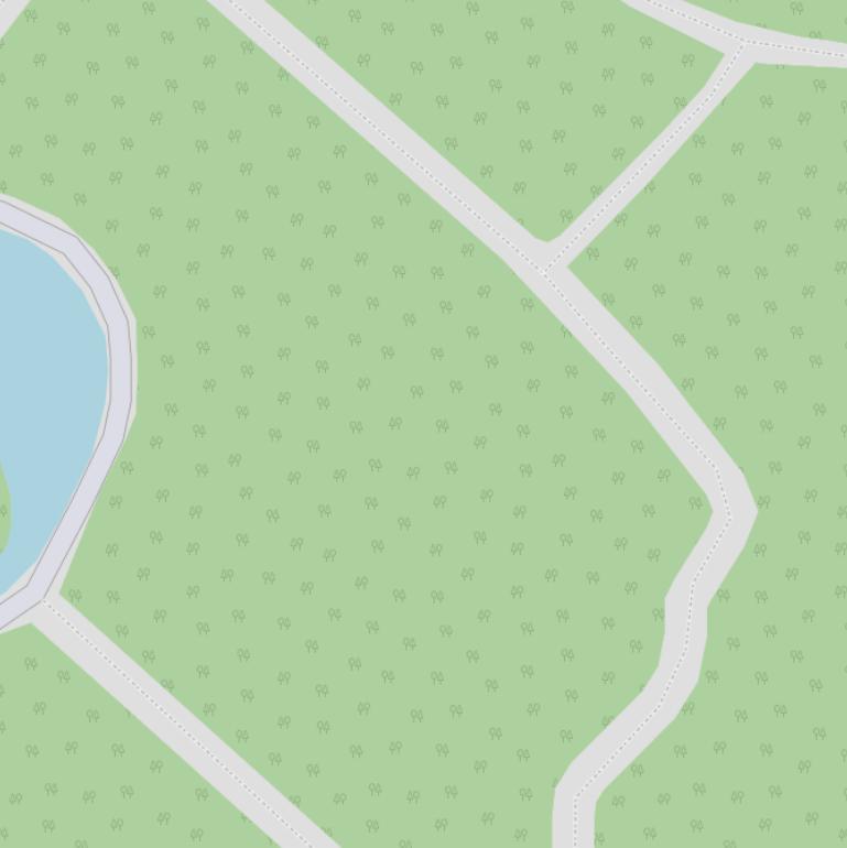 Kaart van het Glorieuxpark.