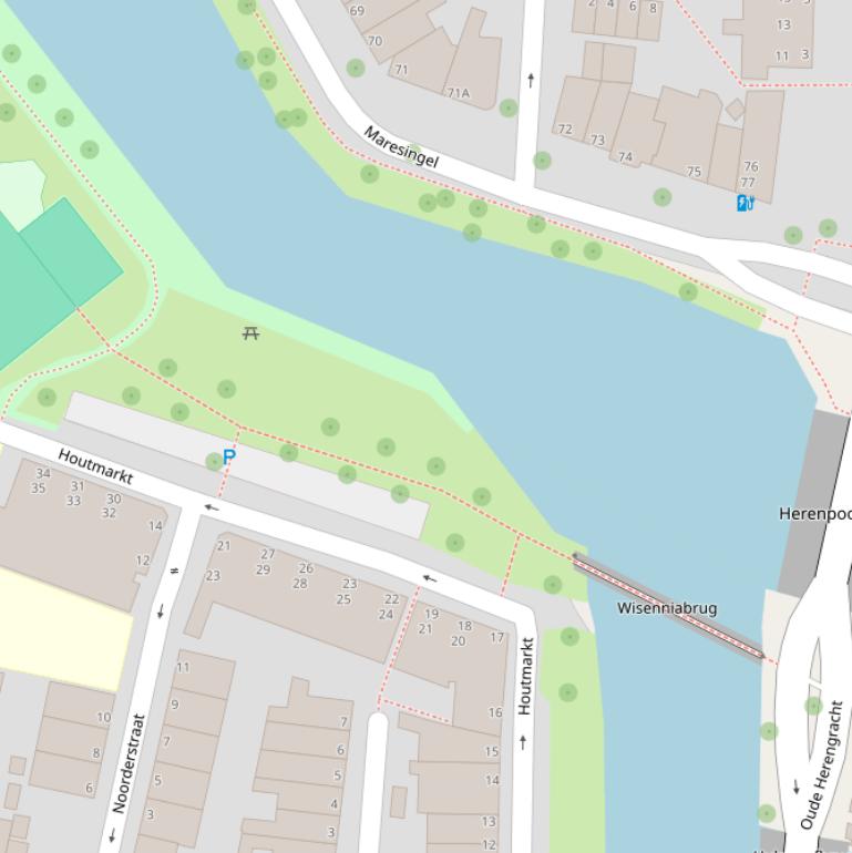 Kaart van het Huigpark.