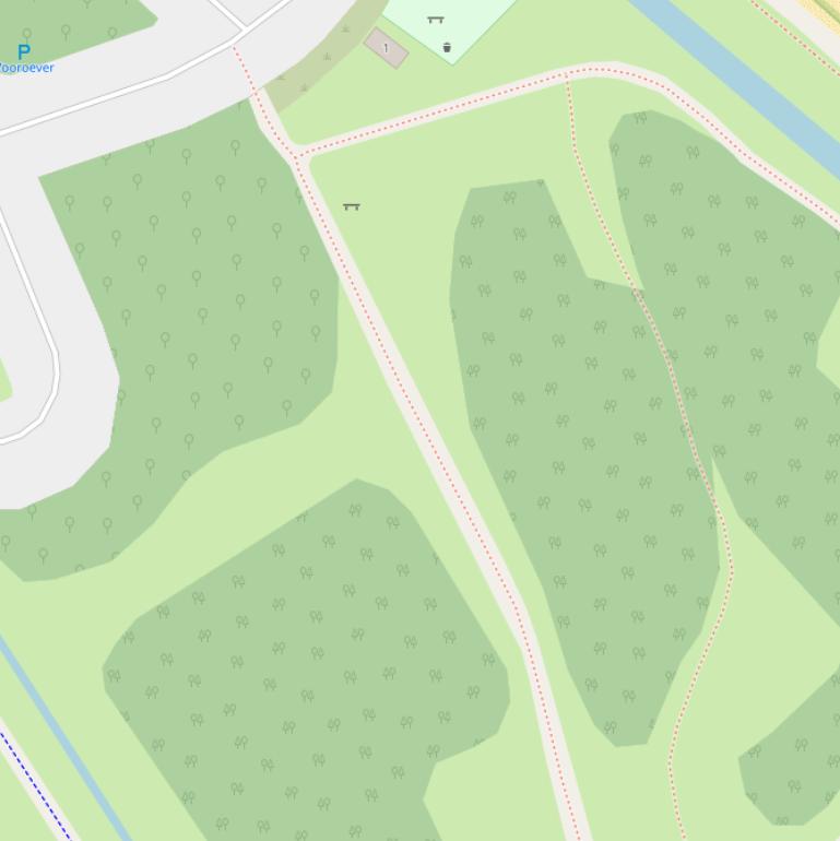 Kaart van het Nesbos.