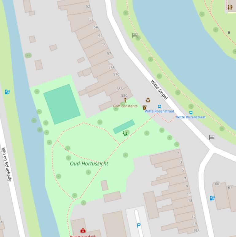 Kaart van  Oud Hortuszicht.