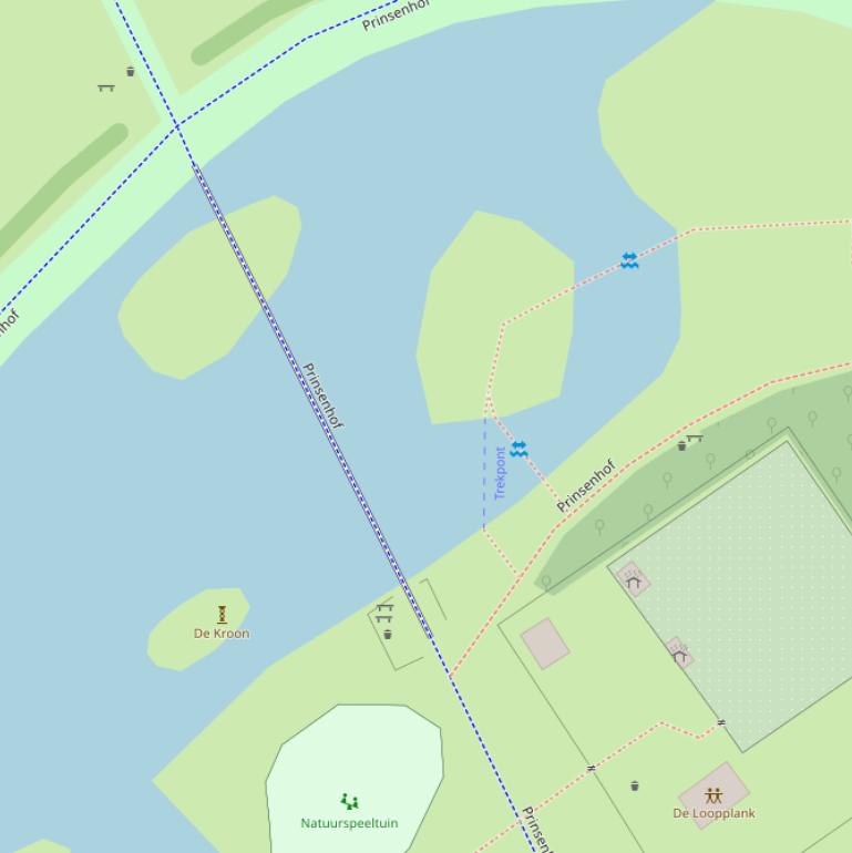 Kaart van  Park de Prinsenhof.