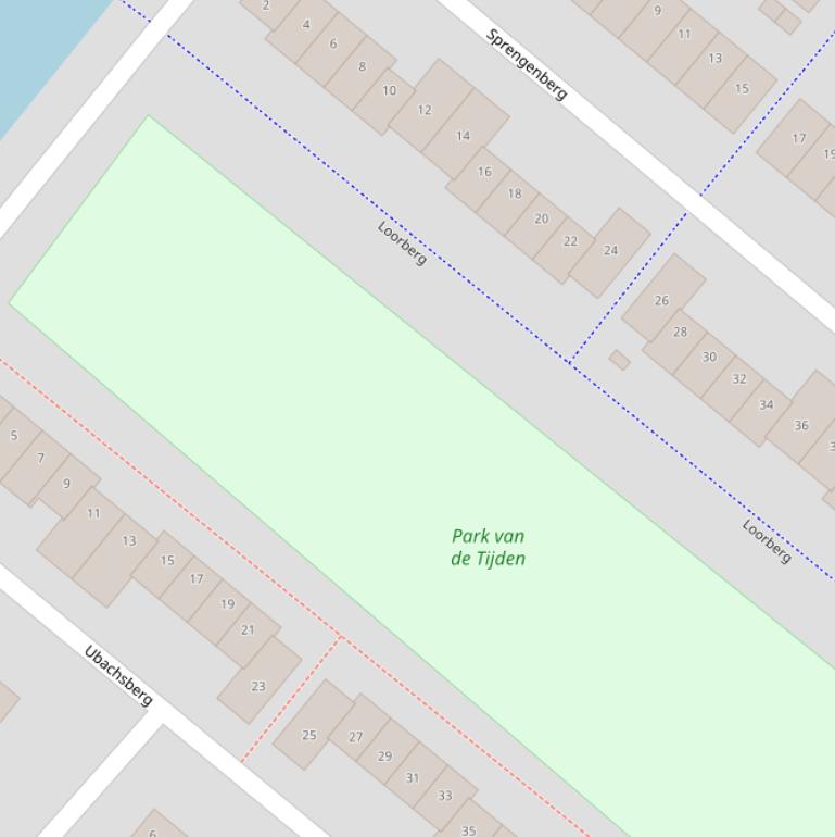 Kaart van  Park van de Tijden.