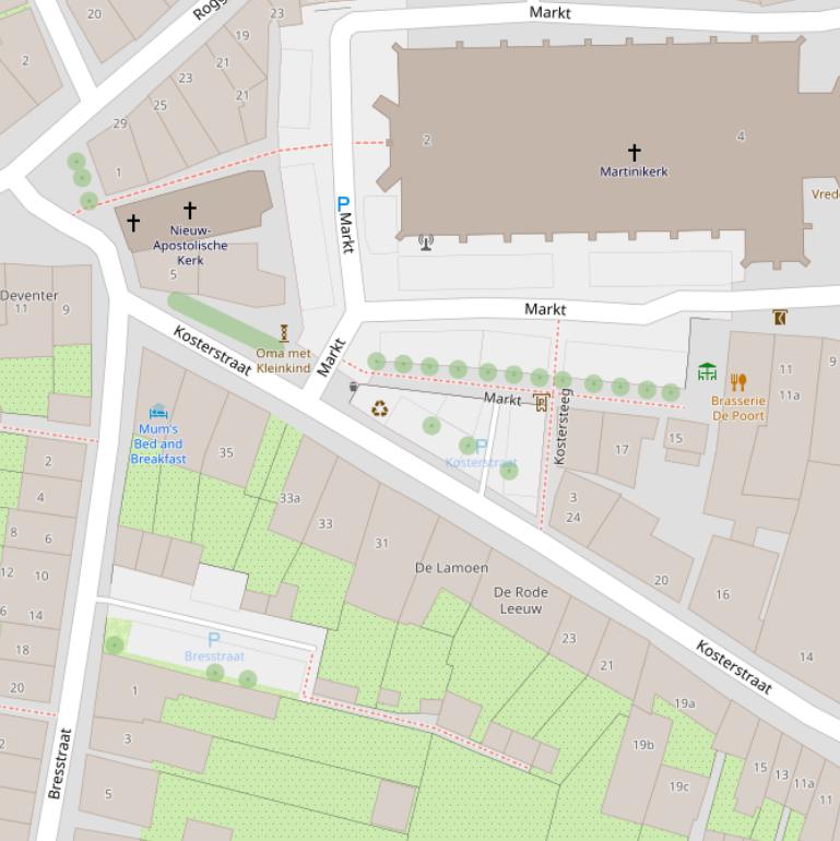 Kaart van het Robert Jacob Gordonplantsoen.