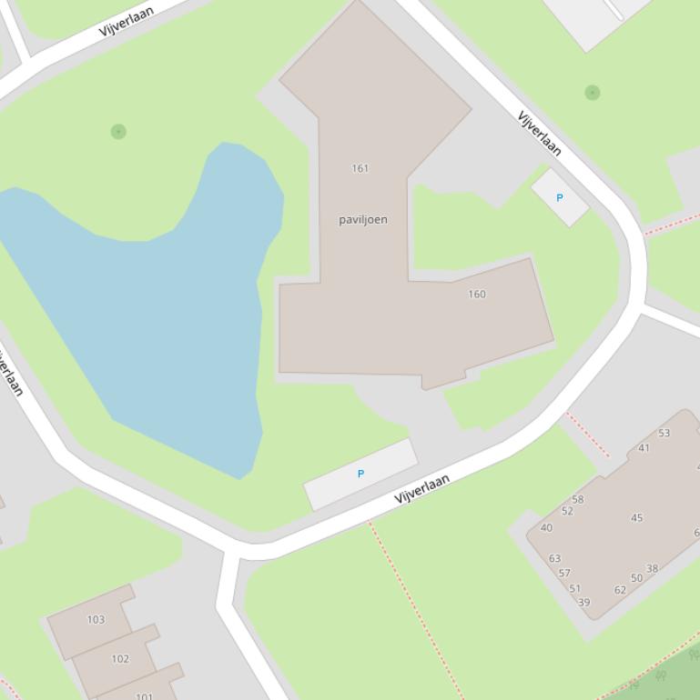 Kaart van  Serviceflat Oranjewoud.