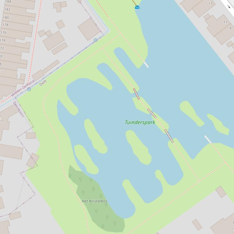 Kaart van het Tuinderspark.