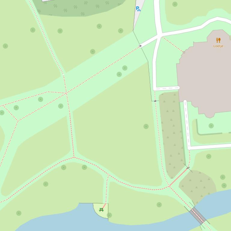 Kaart van het Volkspark.