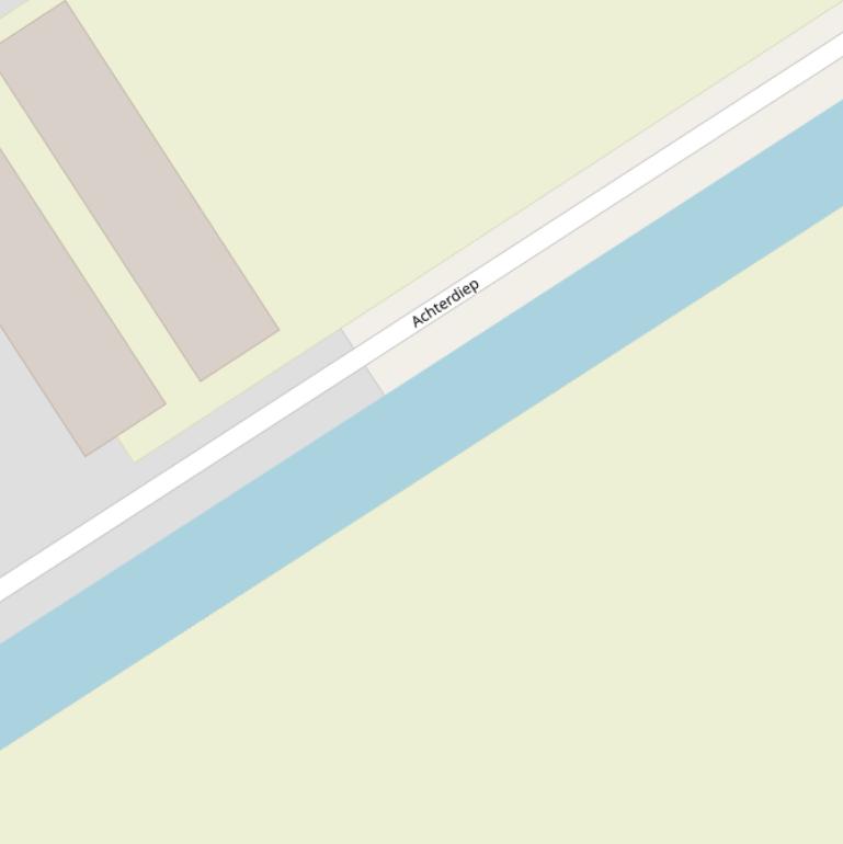 Kaart van  Achterdiep.