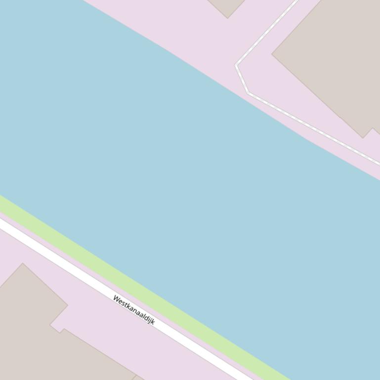 Kaart van  Amsterdam Rijnkanaal.