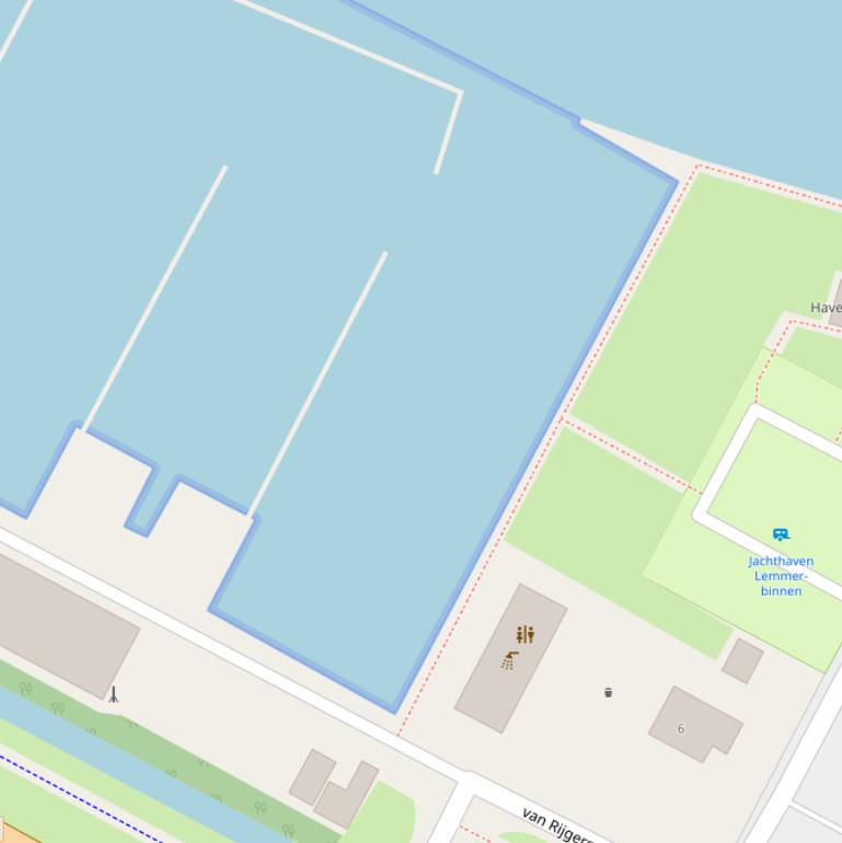 Kaart van de Binnenhaven.